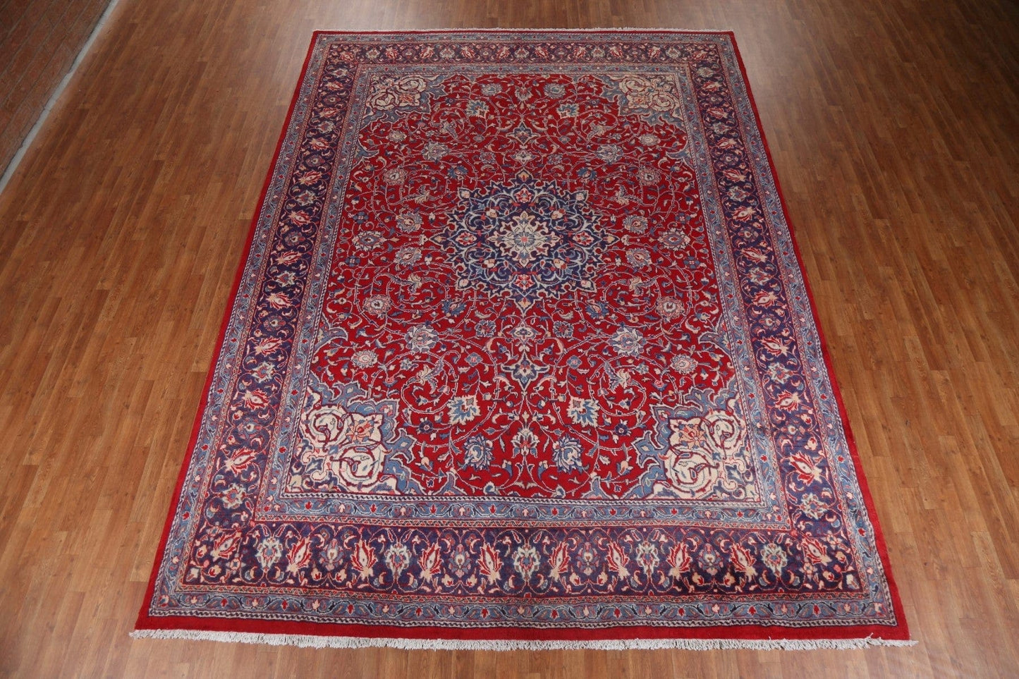 Handmade Wool Sarouk Persian Area Rug 10x13