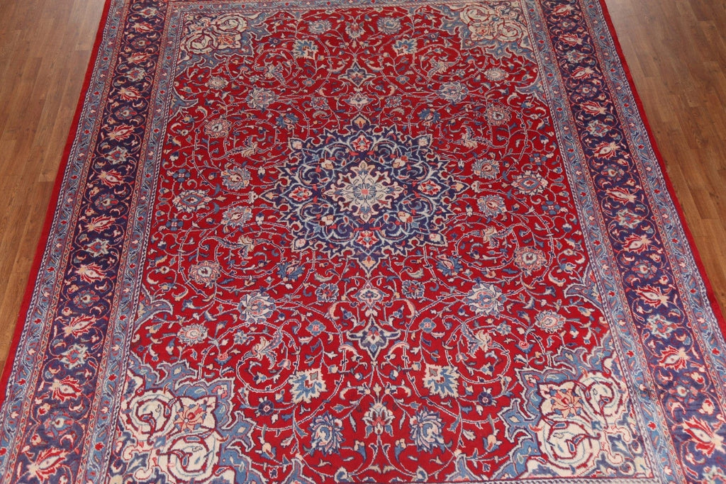 Handmade Wool Sarouk Persian Area Rug 10x13