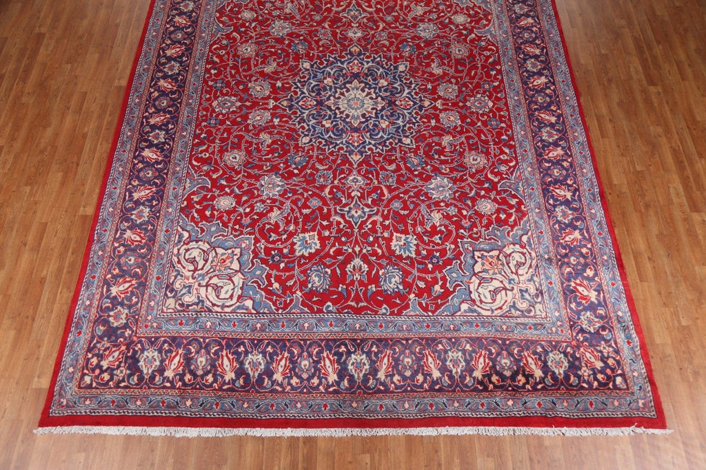 Handmade Wool Sarouk Persian Area Rug 10x13