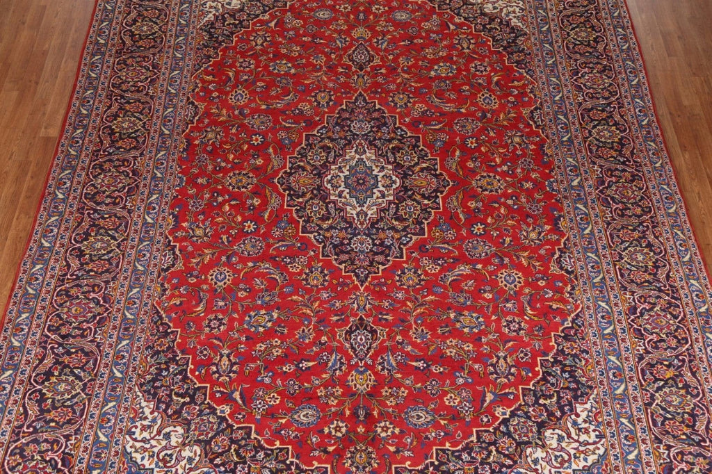 Traditional Red Kashan Persian Area Rug 10x13