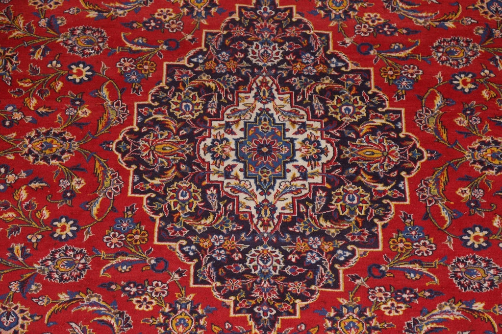 Traditional Red Kashan Persian Area Rug 10x13