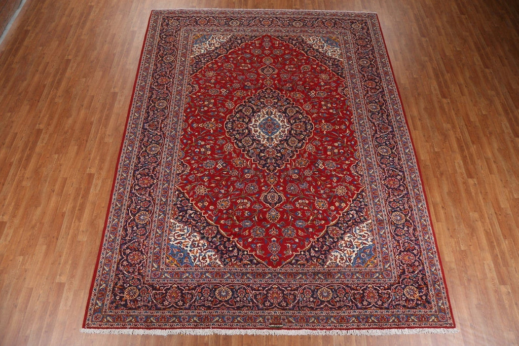 Traditional Wool Kashan Persian Area Rug 9x12