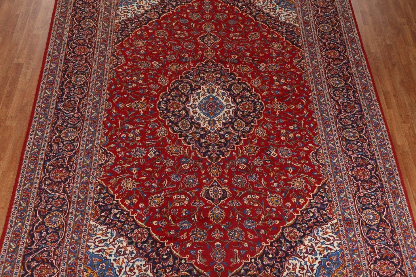 Traditional Wool Kashan Persian Area Rug 9x12