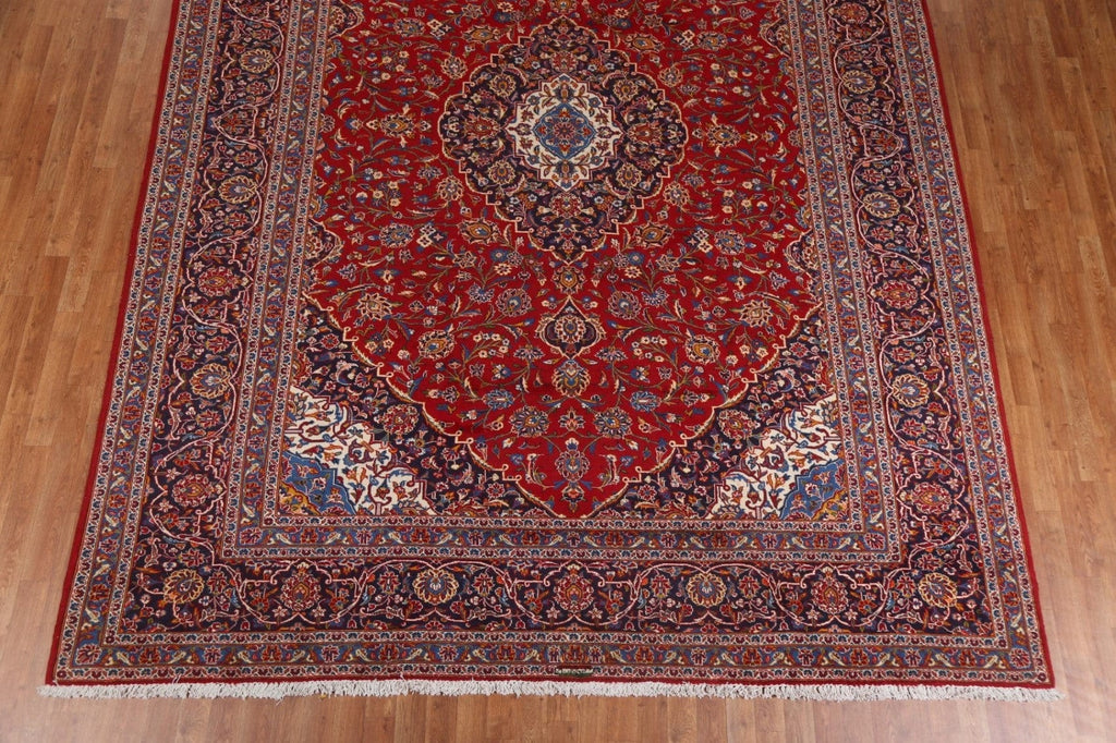 Traditional Wool Kashan Persian Area Rug 9x12