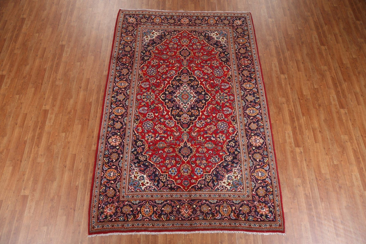 Traditional Red Kashan Persian Area Rug 6x10