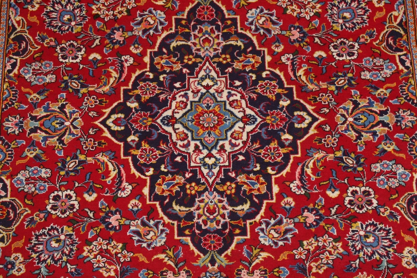 Traditional Red Kashan Persian Area Rug 6x10