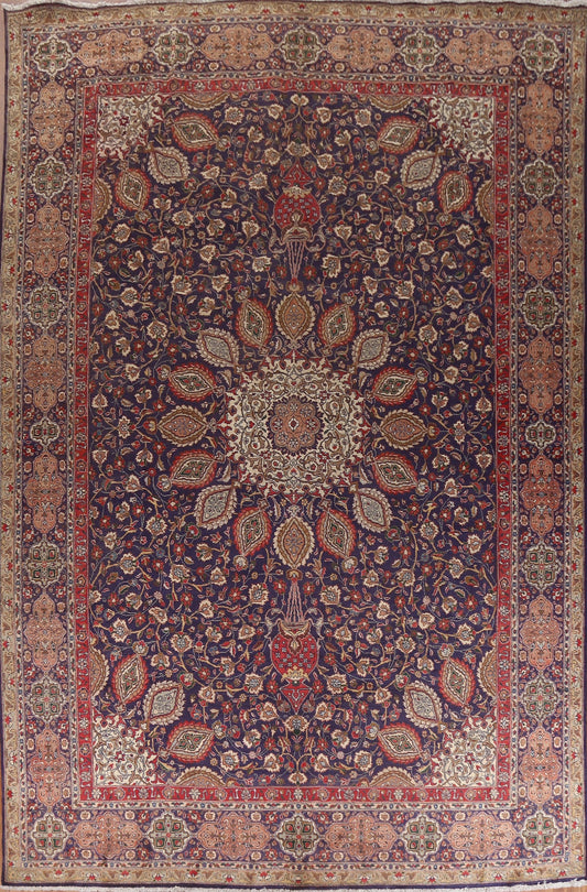 Handmade Wool Tabriz Large Persian Rug 11x16