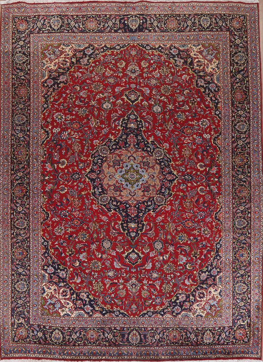 Traditional Floral Mashad Persian Area Rug 10x12