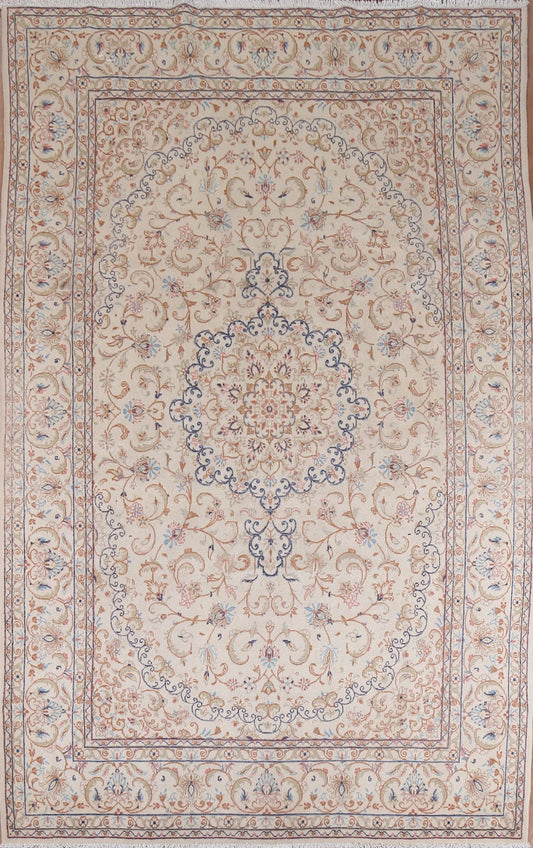 Handmade Vintage Kashmar Persian Area Rug 6x9