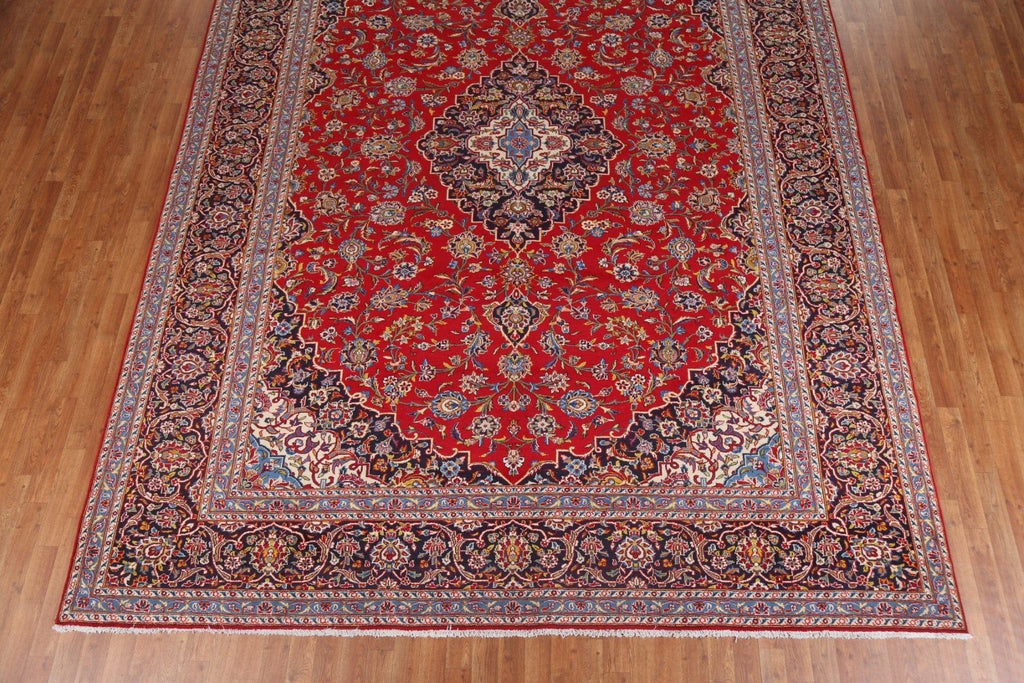 Traditional Red Kashan Persian Area Rug 10x13