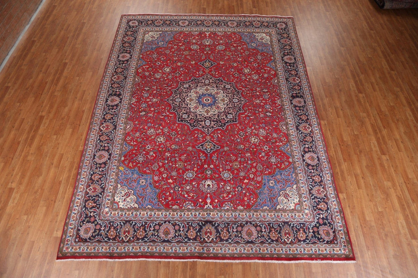 Vegetable Dye Wool Sarouk Persian Area Rug 9x13