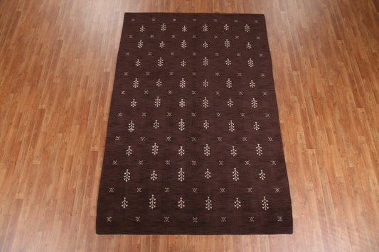 Modern Gabbeh Oriental Area Rug 6x9