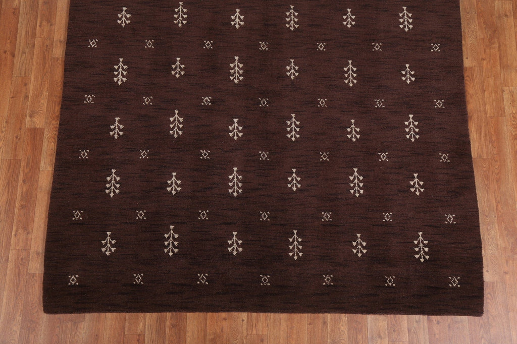 Modern Gabbeh Oriental Area Rug 6x9