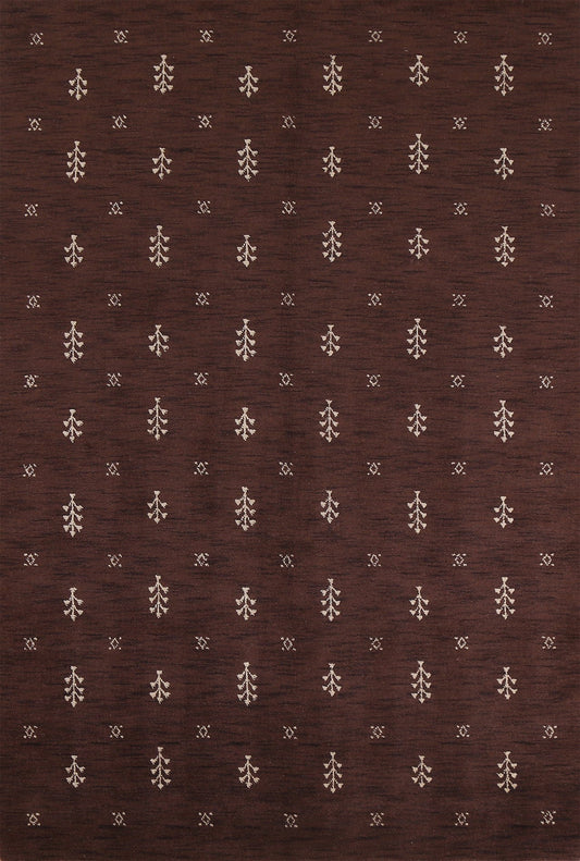 Modern Gabbeh Oriental Area Rug 6x9