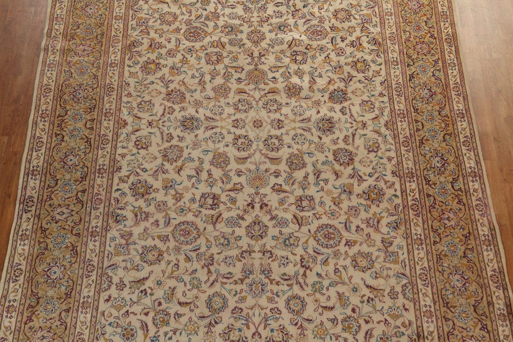 All-Over Floral Kashan Persian Area Rug 9x13