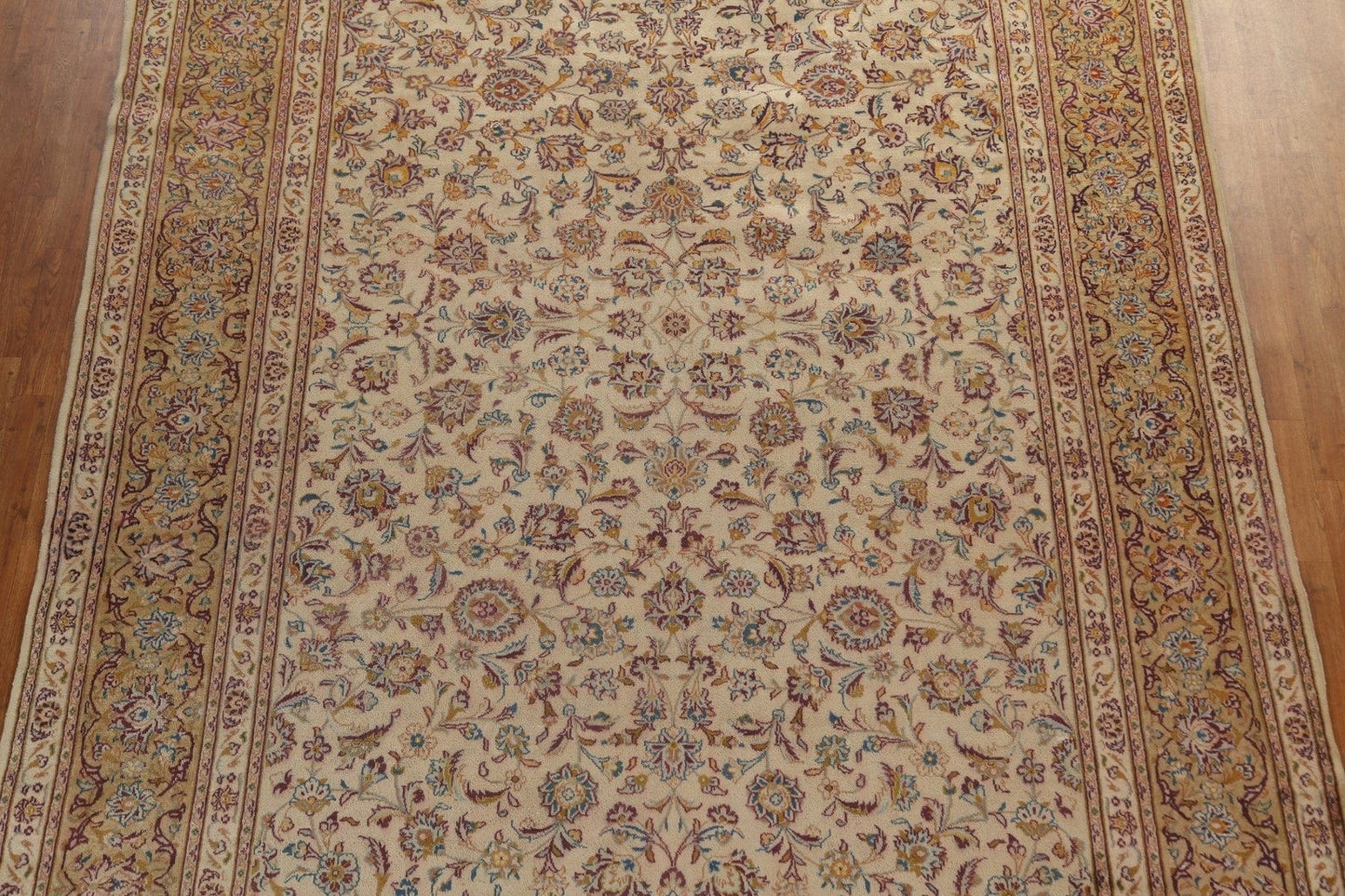 All-Over Floral Kashan Persian Area Rug 9x13