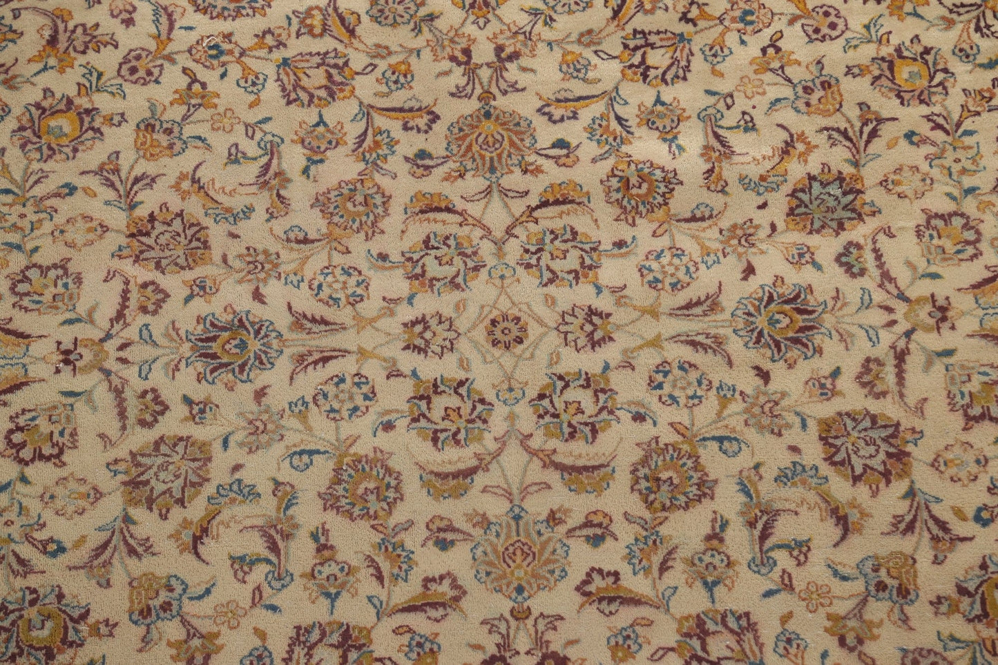 All-Over Floral Kashan Persian Area Rug 9x13