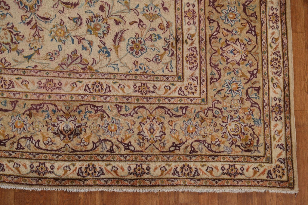 All-Over Floral Kashan Persian Area Rug 9x13