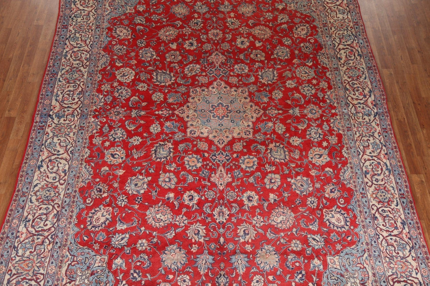 Red Floral Sarouk Persian Area Rug 9x12