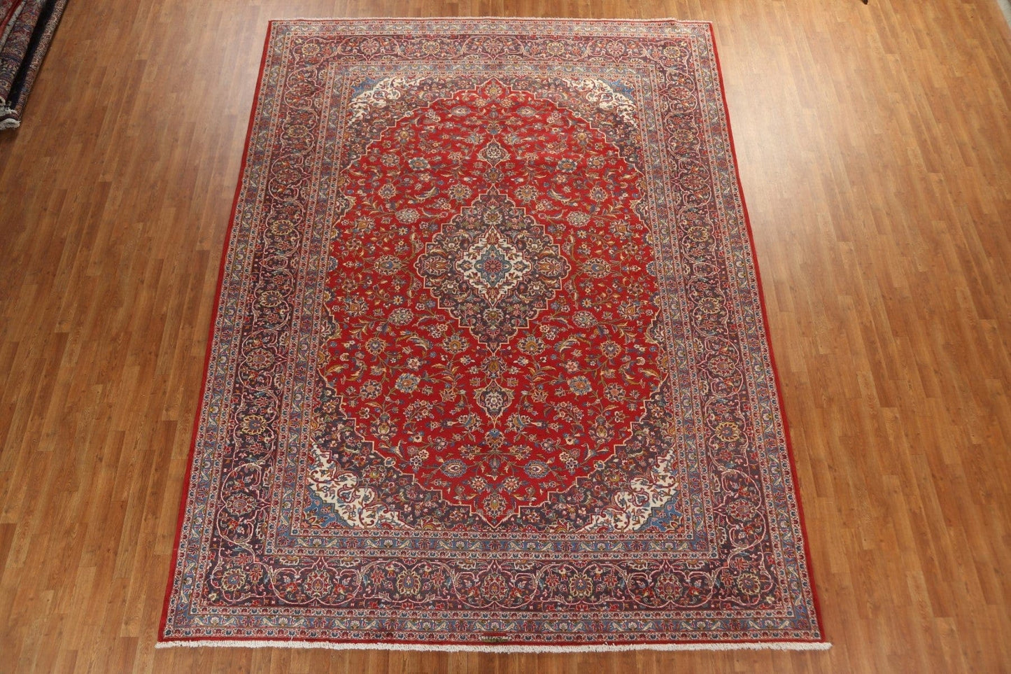 Traditional Red Kashan Persian Area Rug 10x13