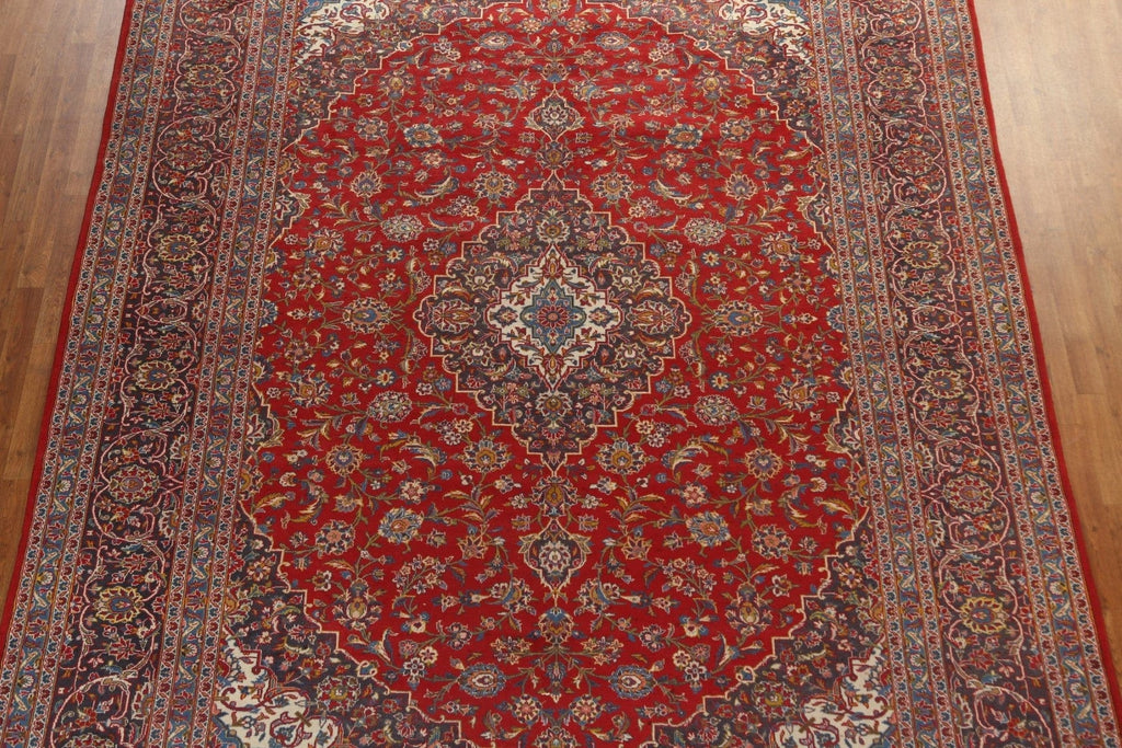 Traditional Red Kashan Persian Area Rug 10x13