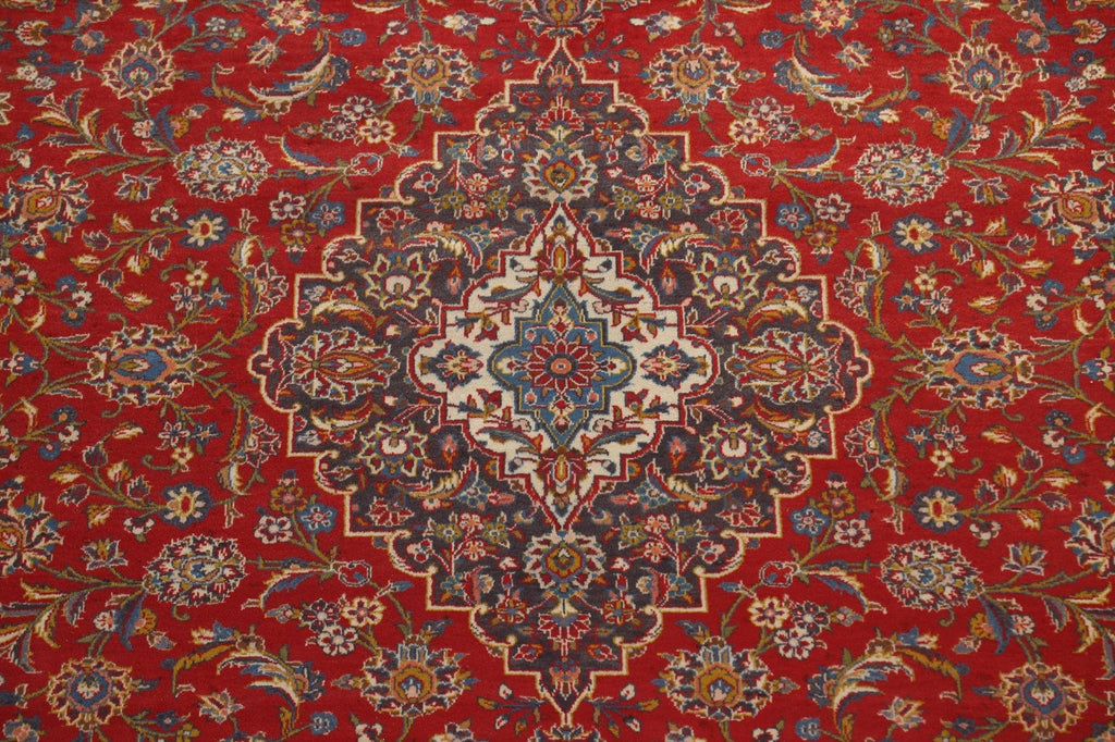 Traditional Red Kashan Persian Area Rug 10x13