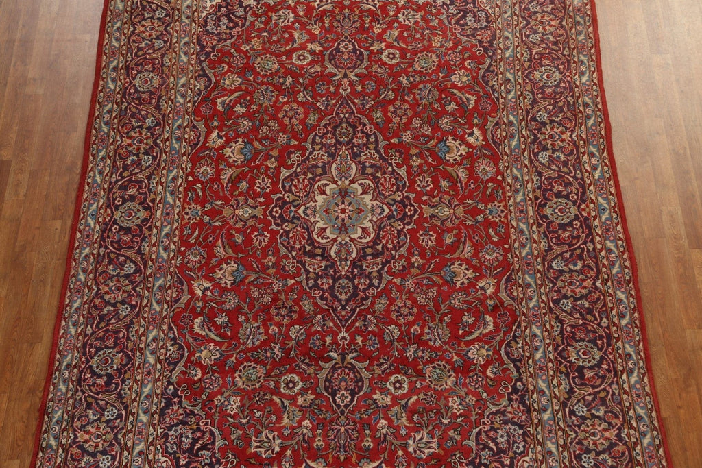 Traditional Red Kashan Persian Area Rug 8x12