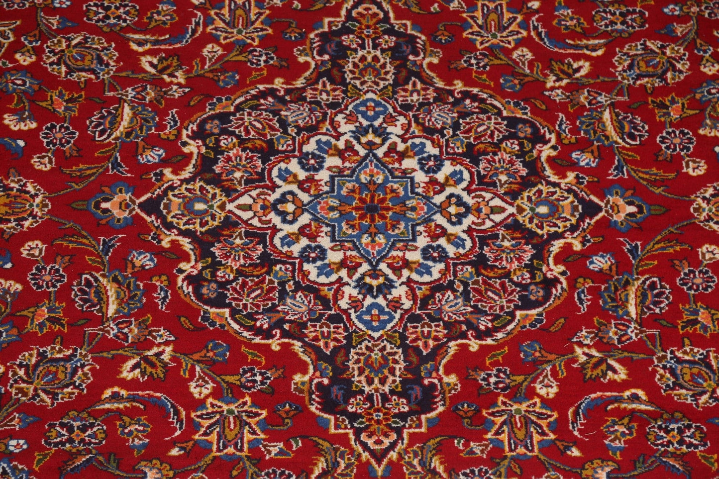 Vintage Red Kashan Persian Area Rug 8x11