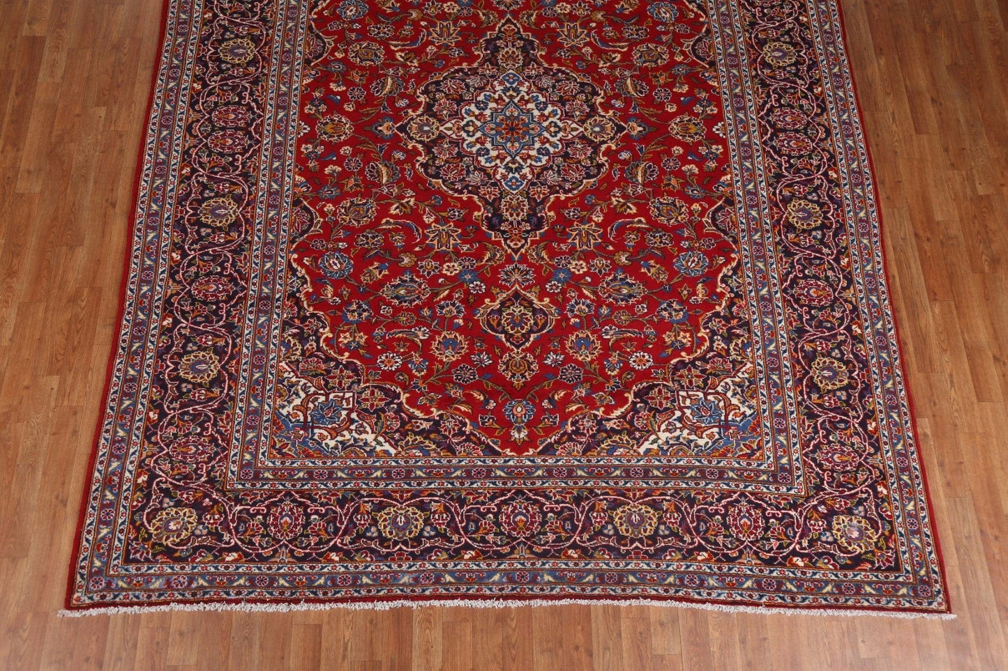 Vintage Red Kashan Persian Area Rug 8x11