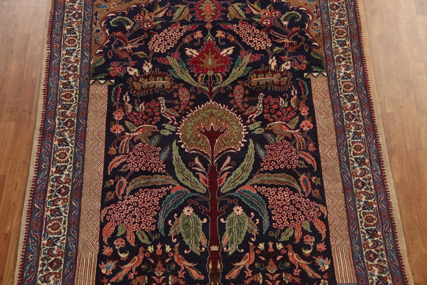 Animal Pictorial Kashmar Persian Area Rug 7x10