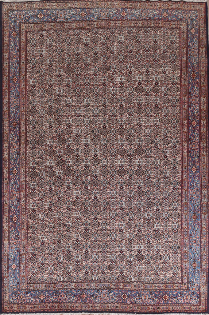 Vintage Geometric Mood Persian Area Rug 9x13