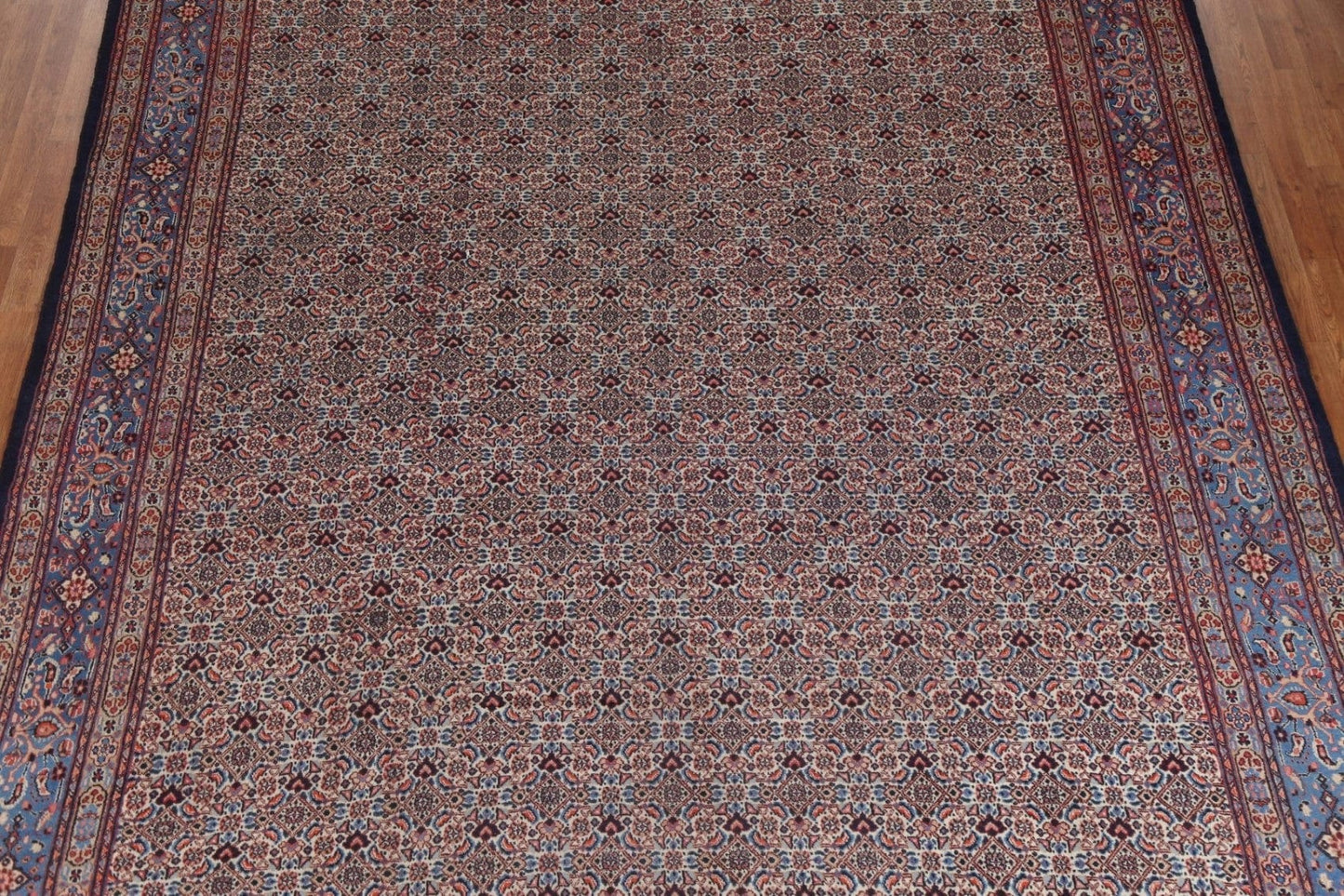 Vintage Geometric Mood Persian Area Rug 9x13