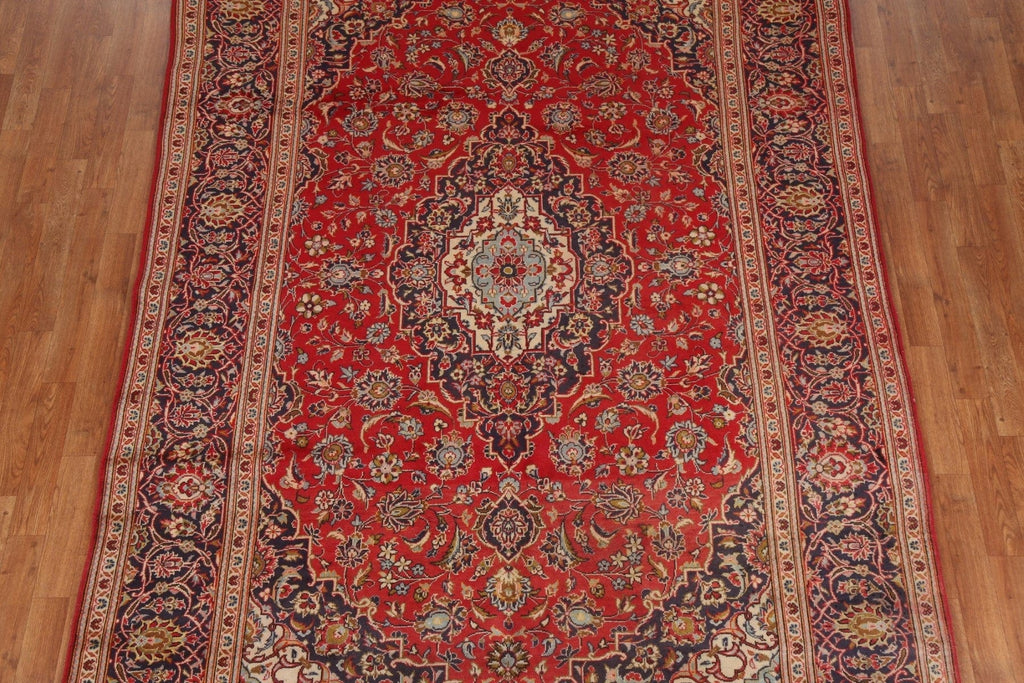 Traditional Red Kashan Persian Area Rug 7x10