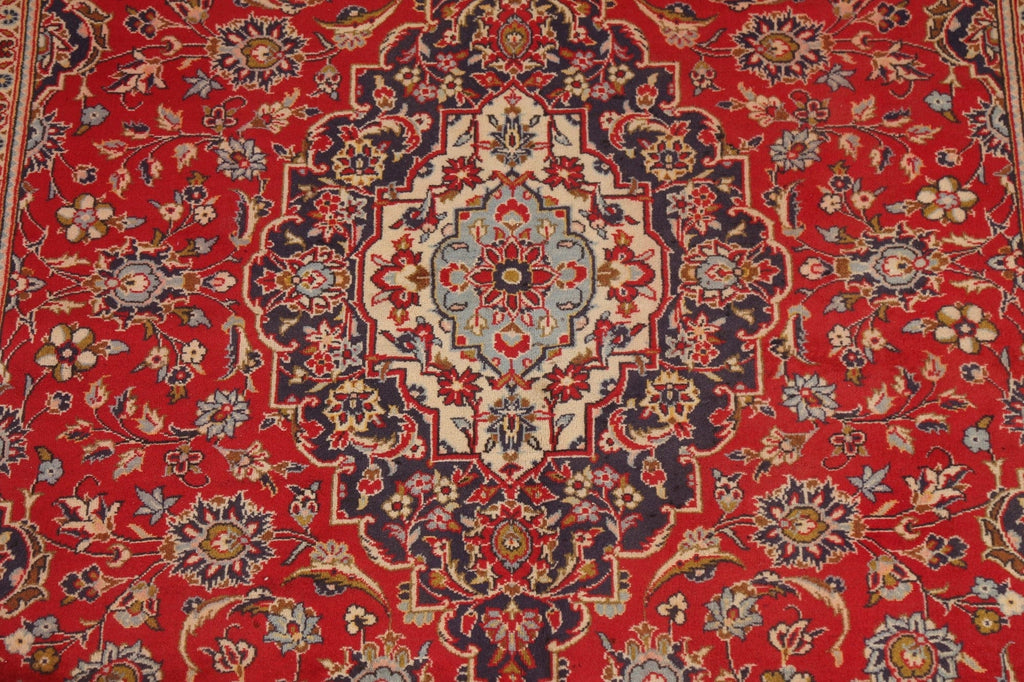 Traditional Red Kashan Persian Area Rug 7x10