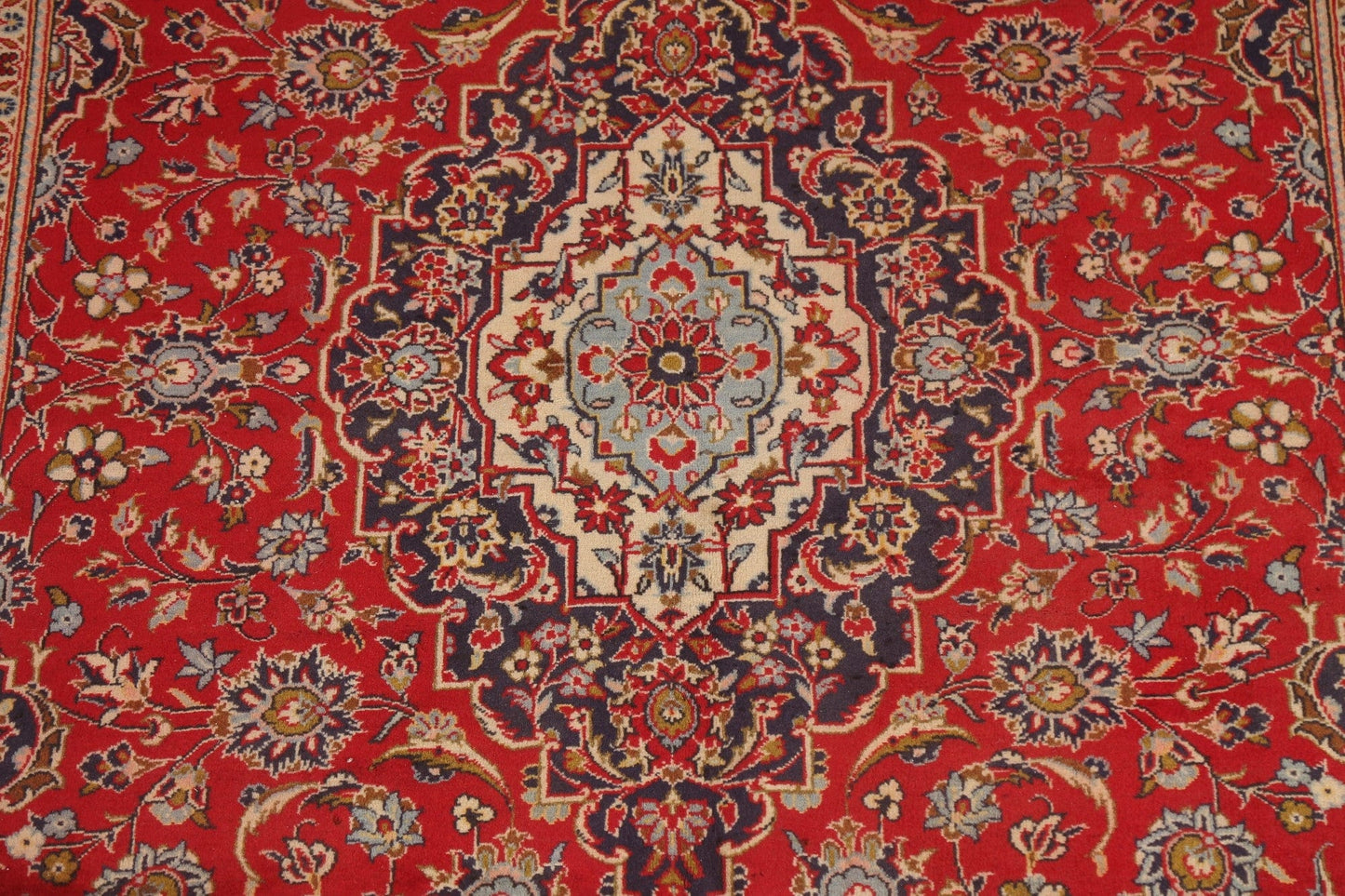 Traditional Red Kashan Persian Area Rug 7x10