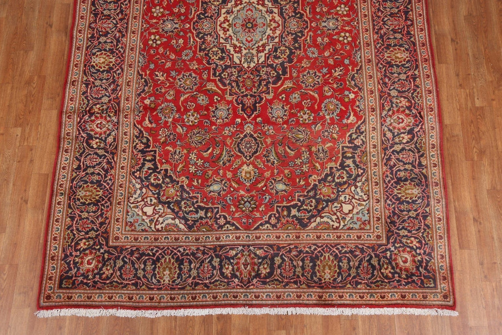 Traditional Red Kashan Persian Area Rug 7x10