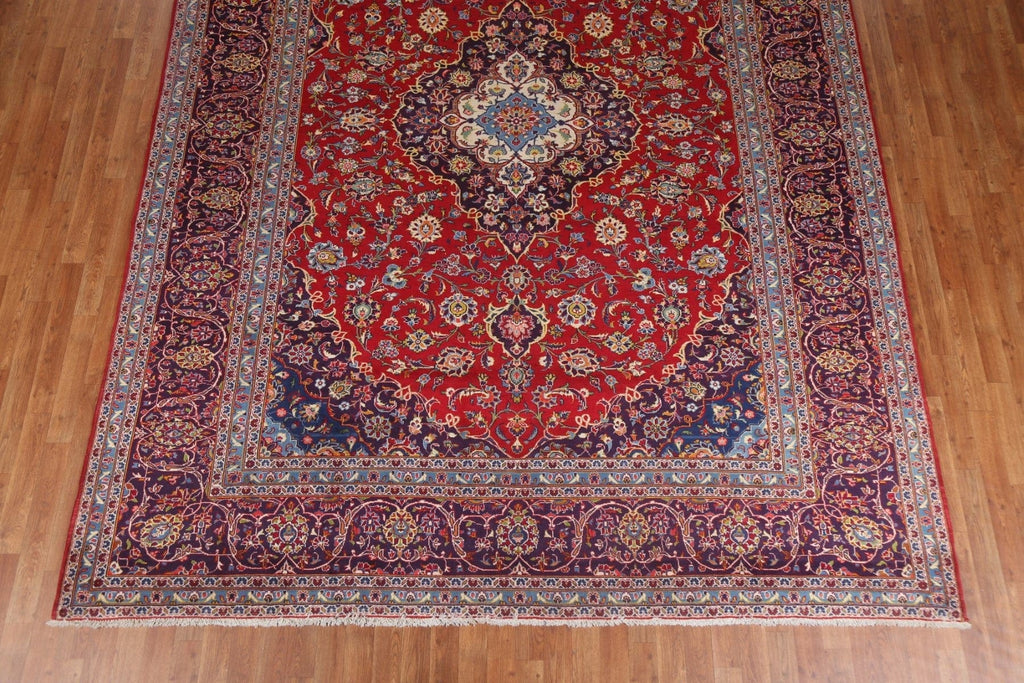 Traditional Red Kashan Persian Area Rug 9x12