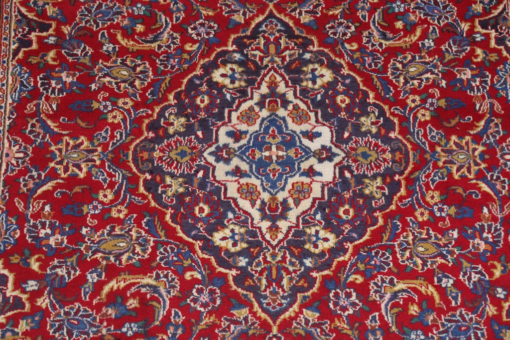 Floral Red Mashad Persian Area Rug 6x9