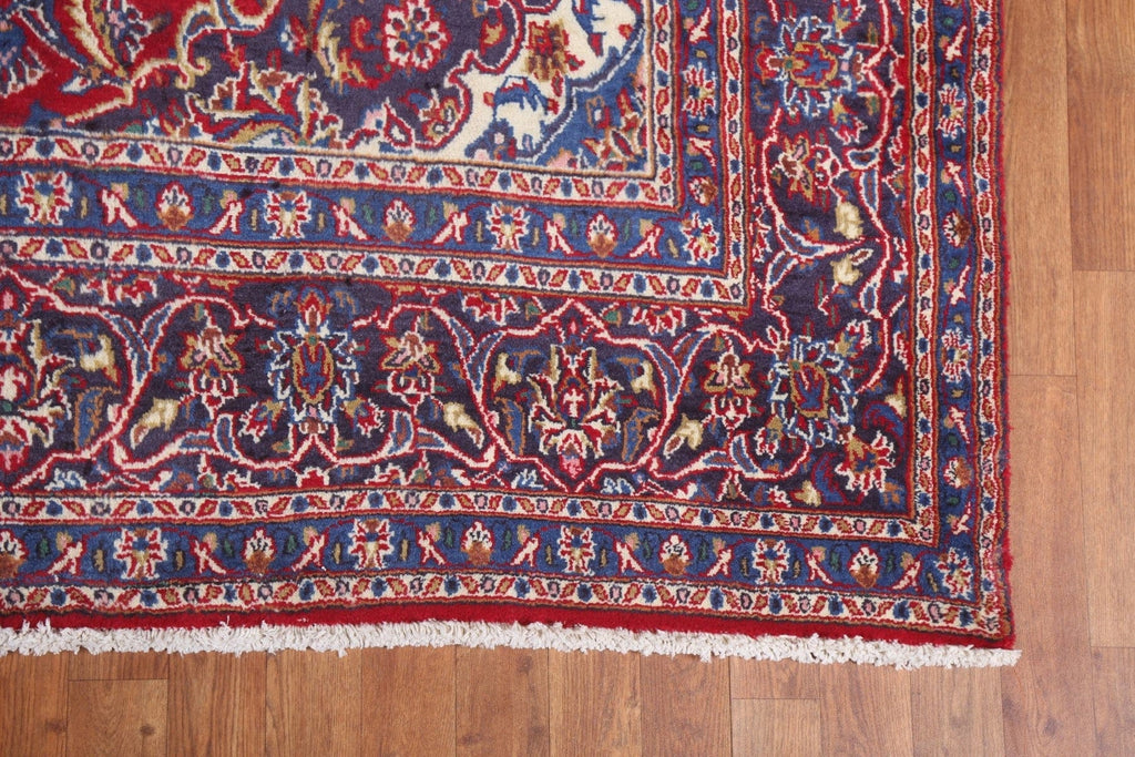 Floral Red Mashad Persian Area Rug 6x9