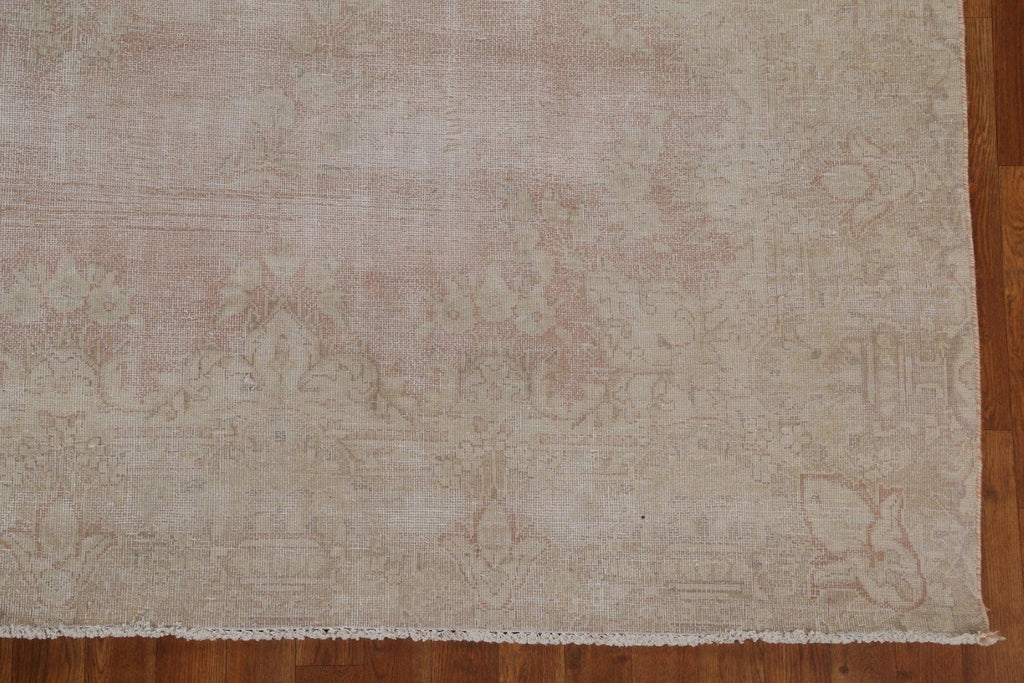 Distressed Muted Kerman Persian Area Rug 8x10