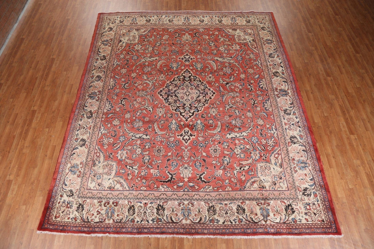 Vintage Red Sarouk Persian Area Rug 10x12