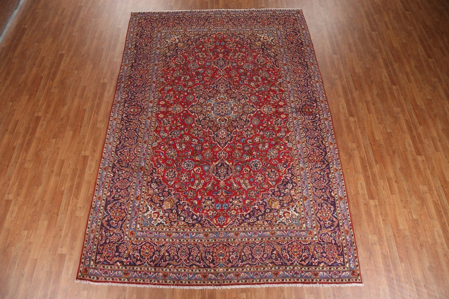 Traditional Red Kashan Persian Area Rug 8x12