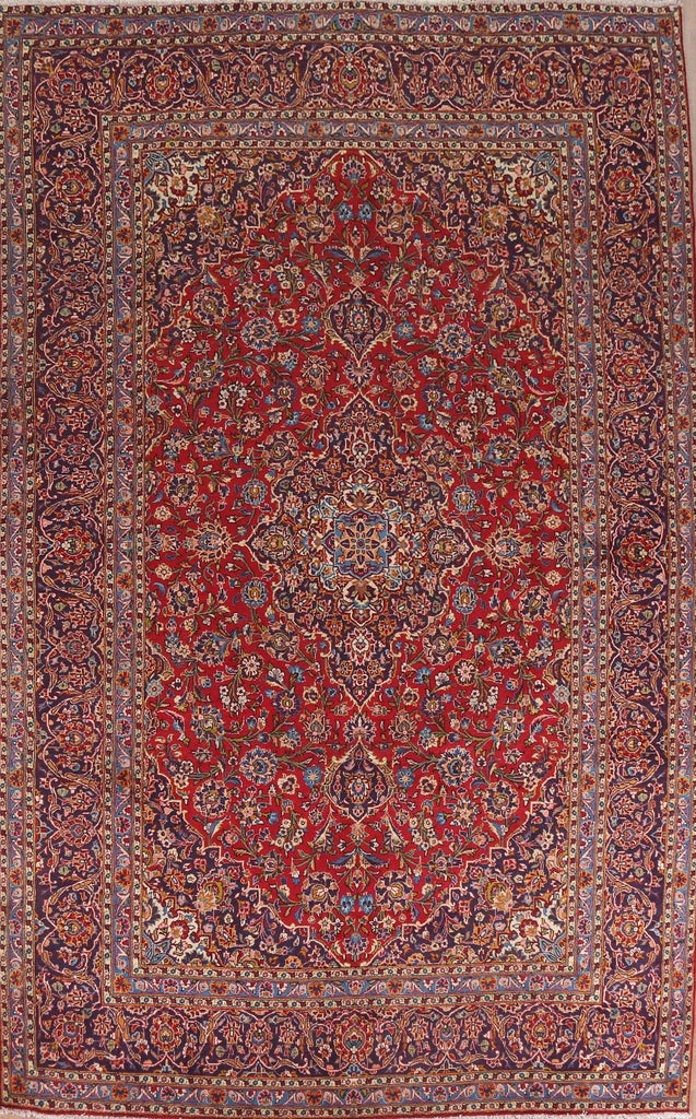 Traditional Red Kashan Persian Area Rug 8x12