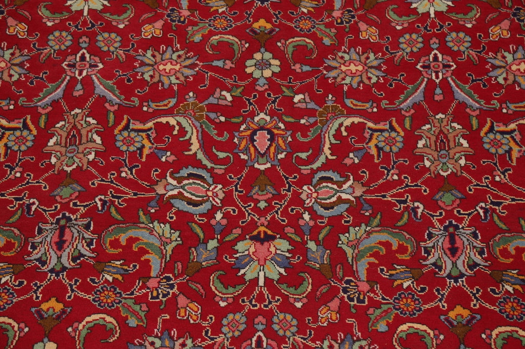 All-Over Floral Tabriz Persian Area Rug 10x13