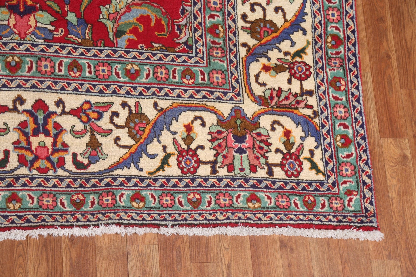 All-Over Floral Tabriz Persian Area Rug 10x13