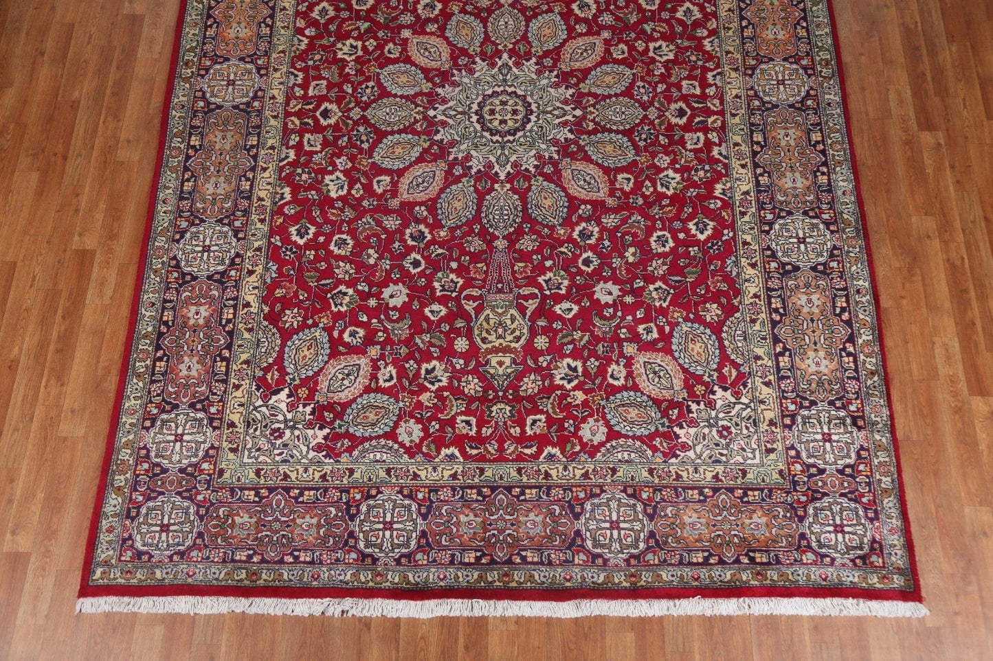 Vintage Red Tabriz Persian Area Rug 8x11