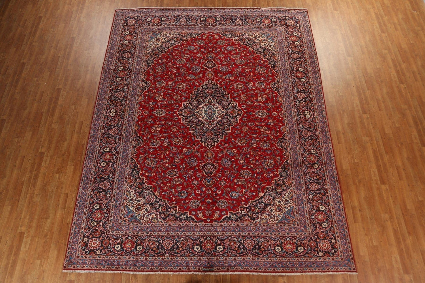 Traditional Red Kashan Persian Area Rug 10x13