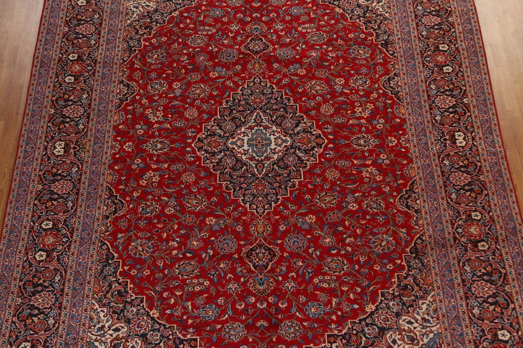 Traditional Red Kashan Persian Area Rug 10x13