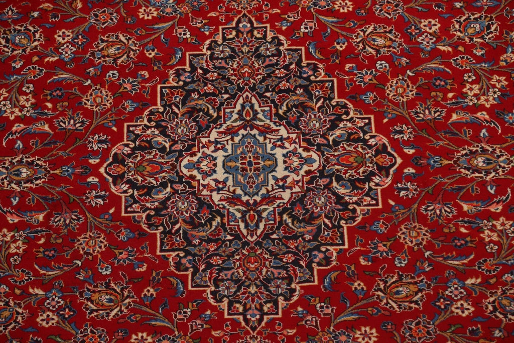 Traditional Red Kashan Persian Area Rug 10x13