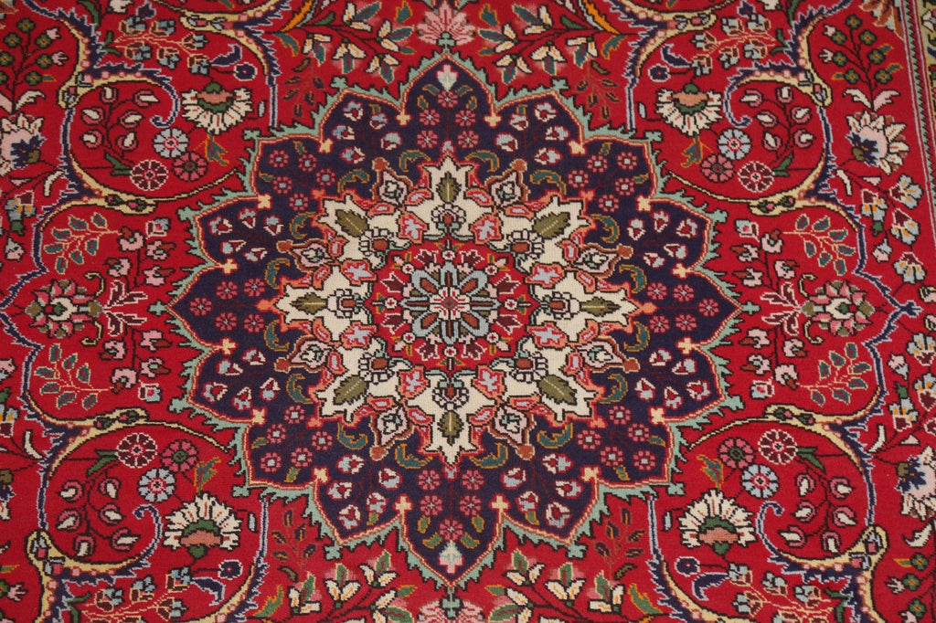 Red Wool Tabriz Persian Area Rug 7x10